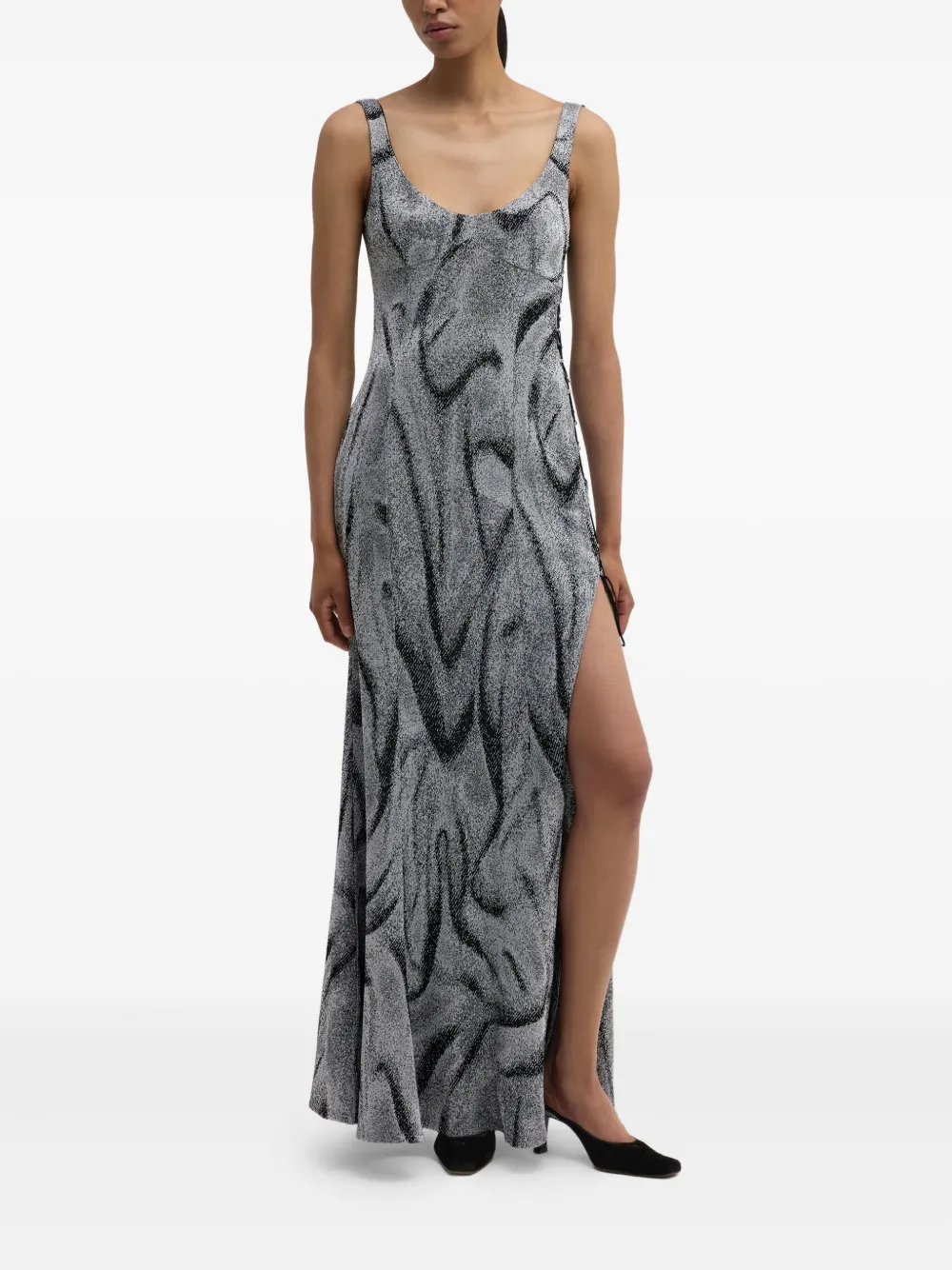 Maccapani Nice But Naughty swirl-print dress - Zilver