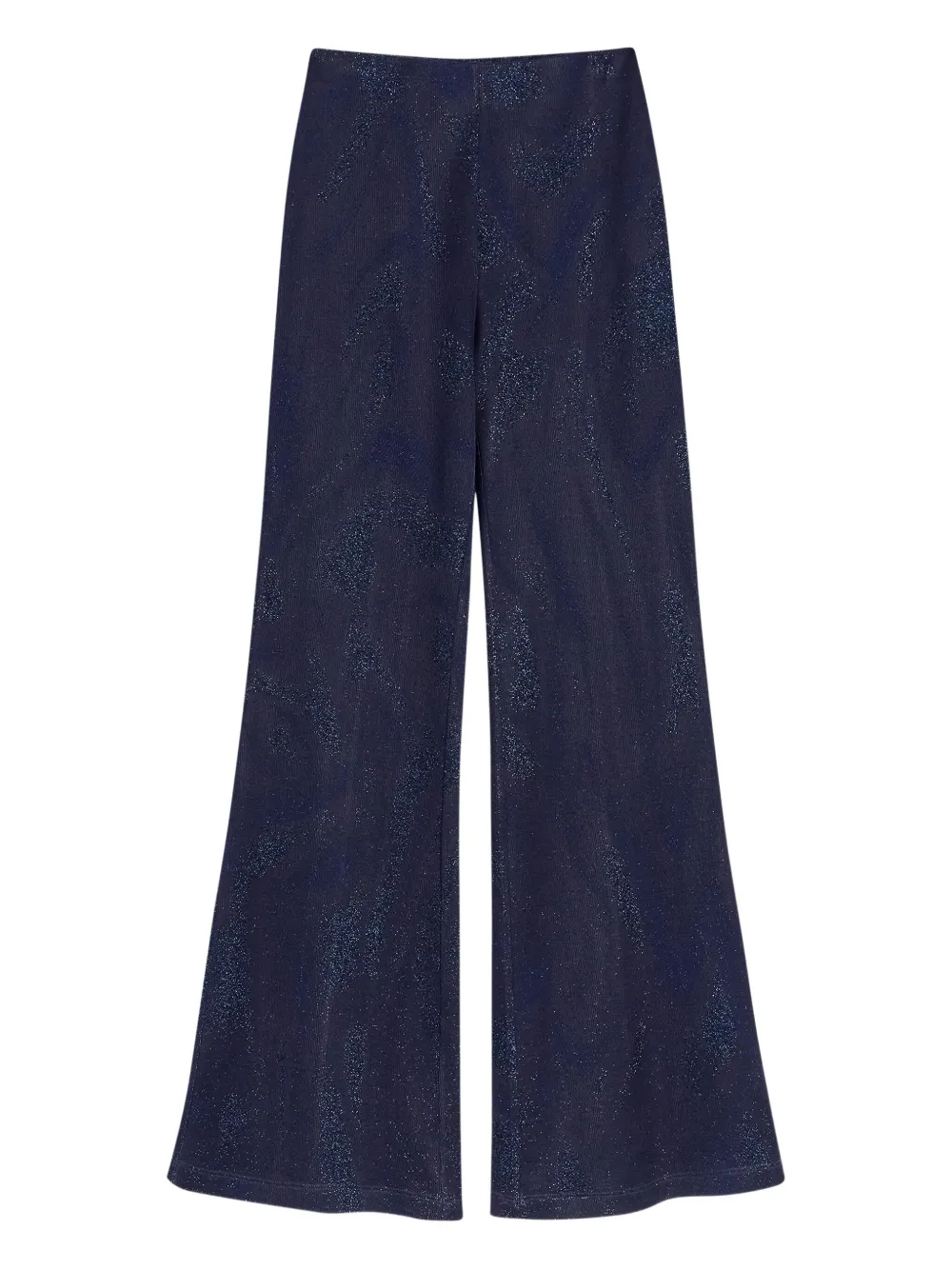 Maccapani Easy glitter-embellished flared trousers - ブルー Maccapani Easy glitter-embellished flared trousers - ブルー