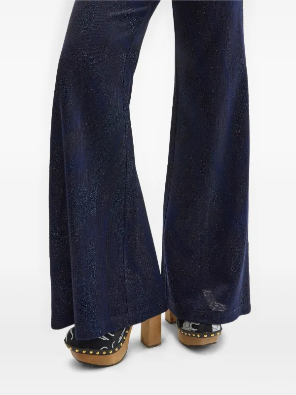 Maccapani Easy glitter-embellished Flared Trousers | Blue | FARFETCH ID Maccapani Easy glitter-embellished Flared Trousers | Blue | FARFETCH ID