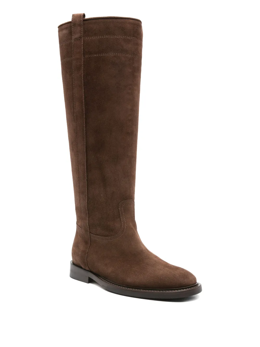 Anna F. suede knee-high boots Brown