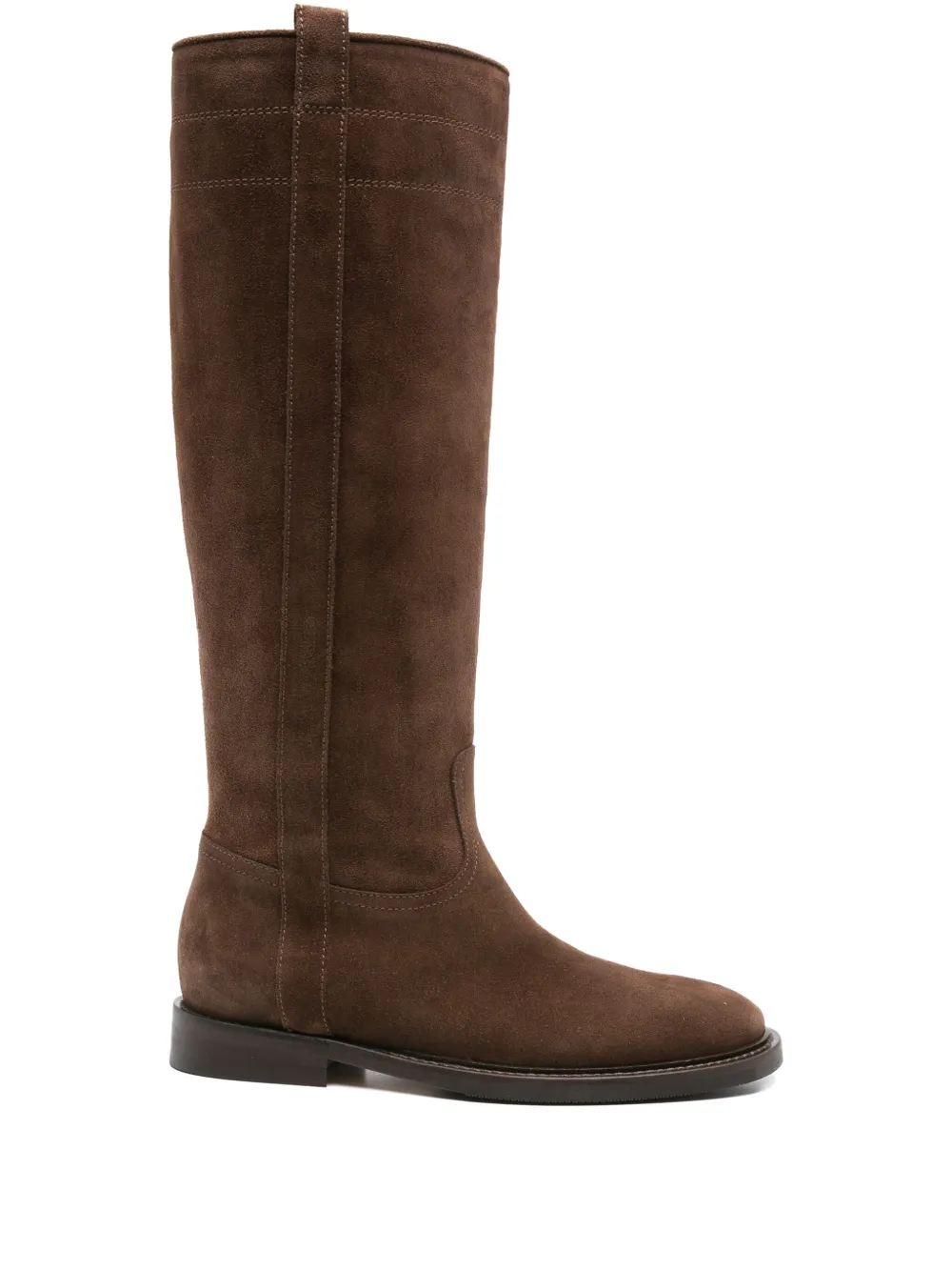 Anna F. suede knee-high boots Brown
