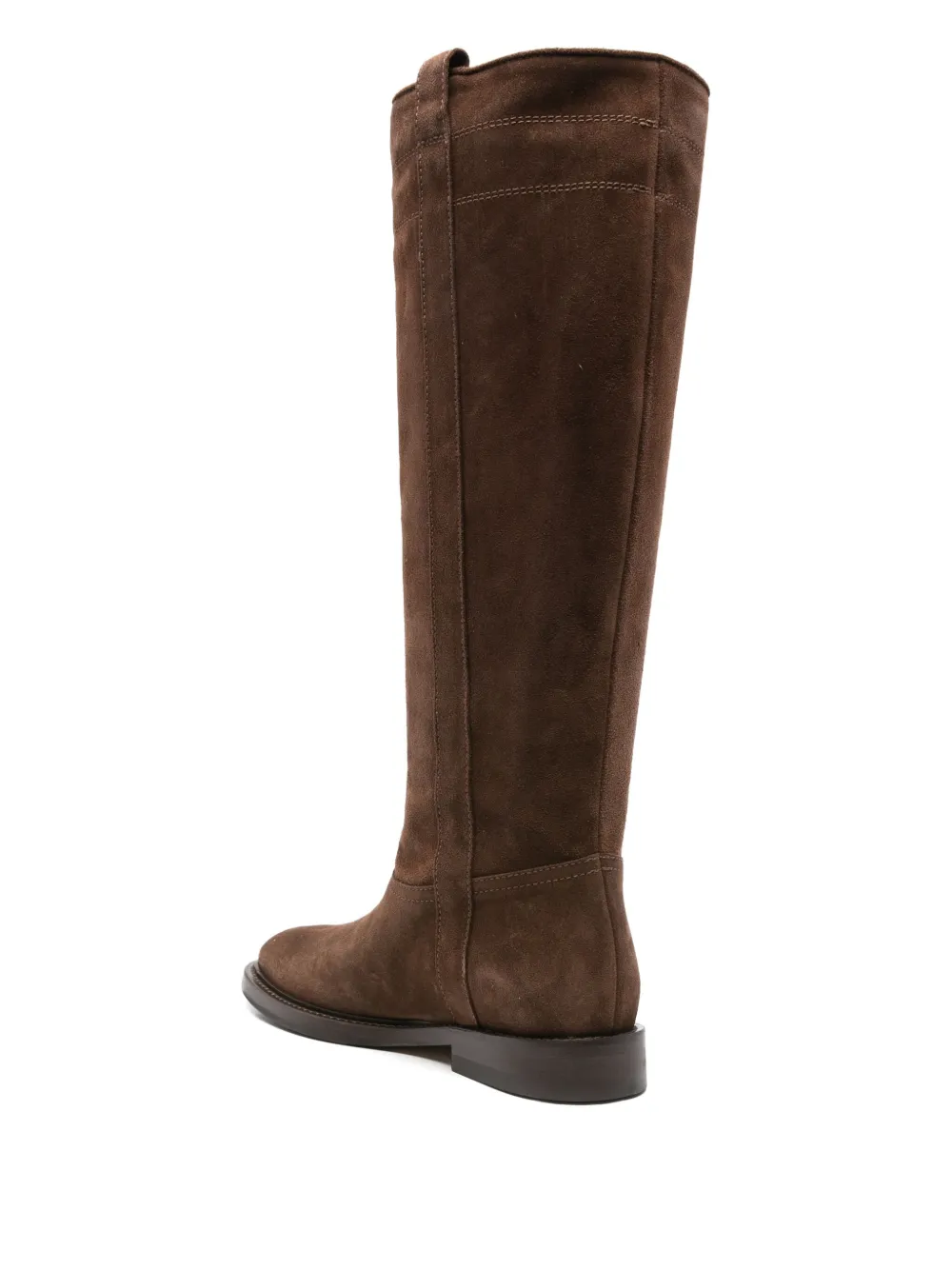 Anna F. suede knee-high boots Brown