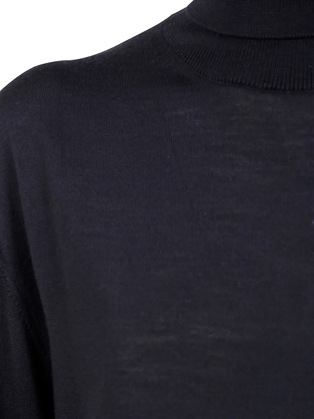 Laneus Turtleneck Merino-wool Sweater In Black
