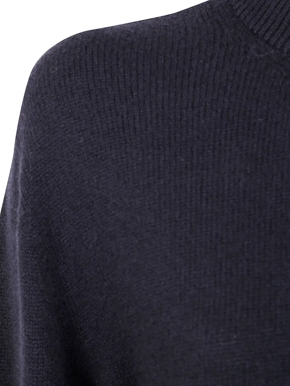 Laneus Long Sleeve Ribbed Knit Jumper In Blue