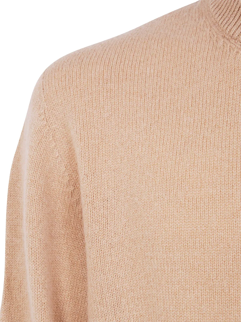 Laneus Soft Textured Crew Neck Long Sleeve Jumper In Neutral