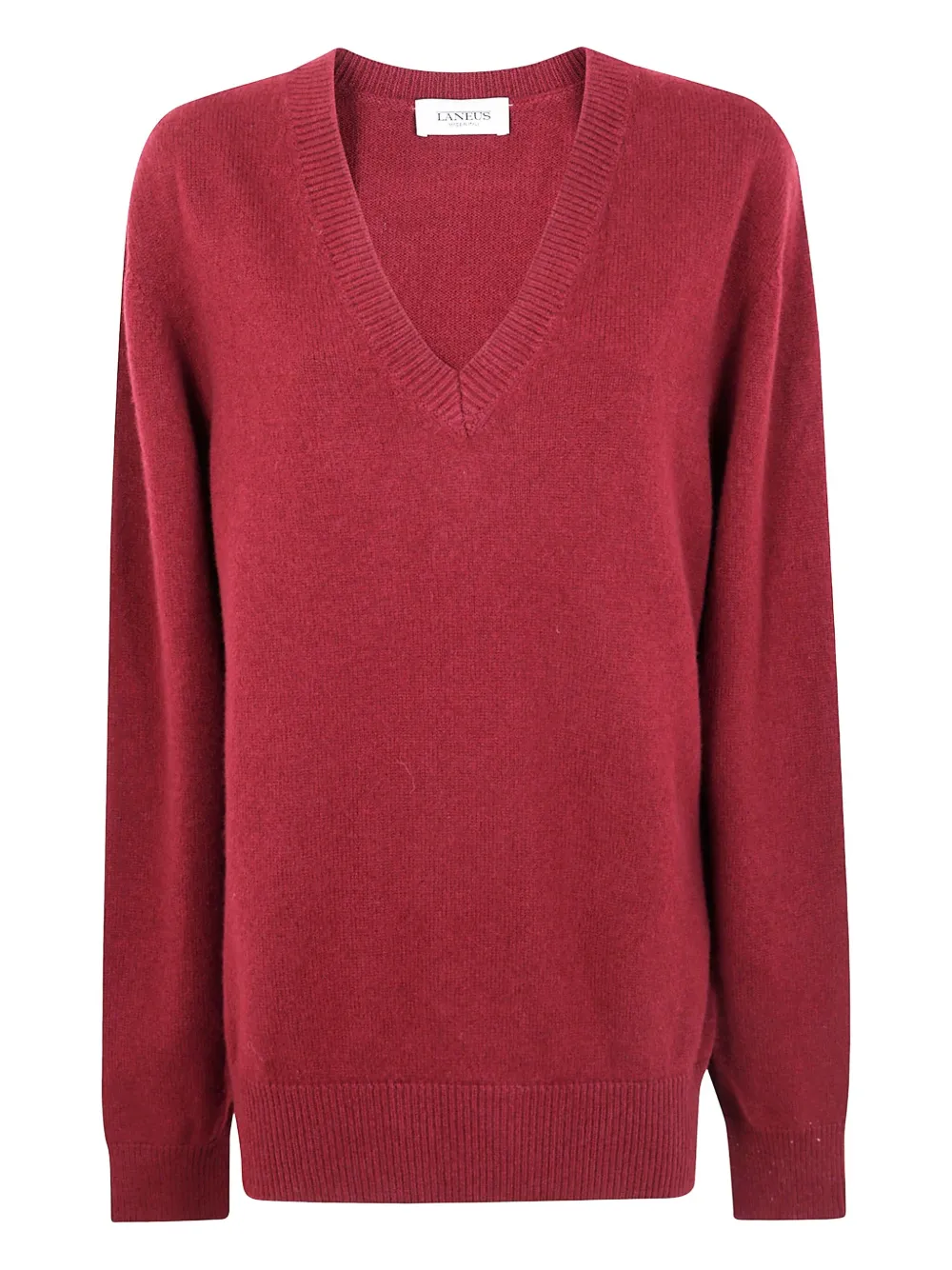 Laneus v-neck merino-wool sweater | Red | Image 1