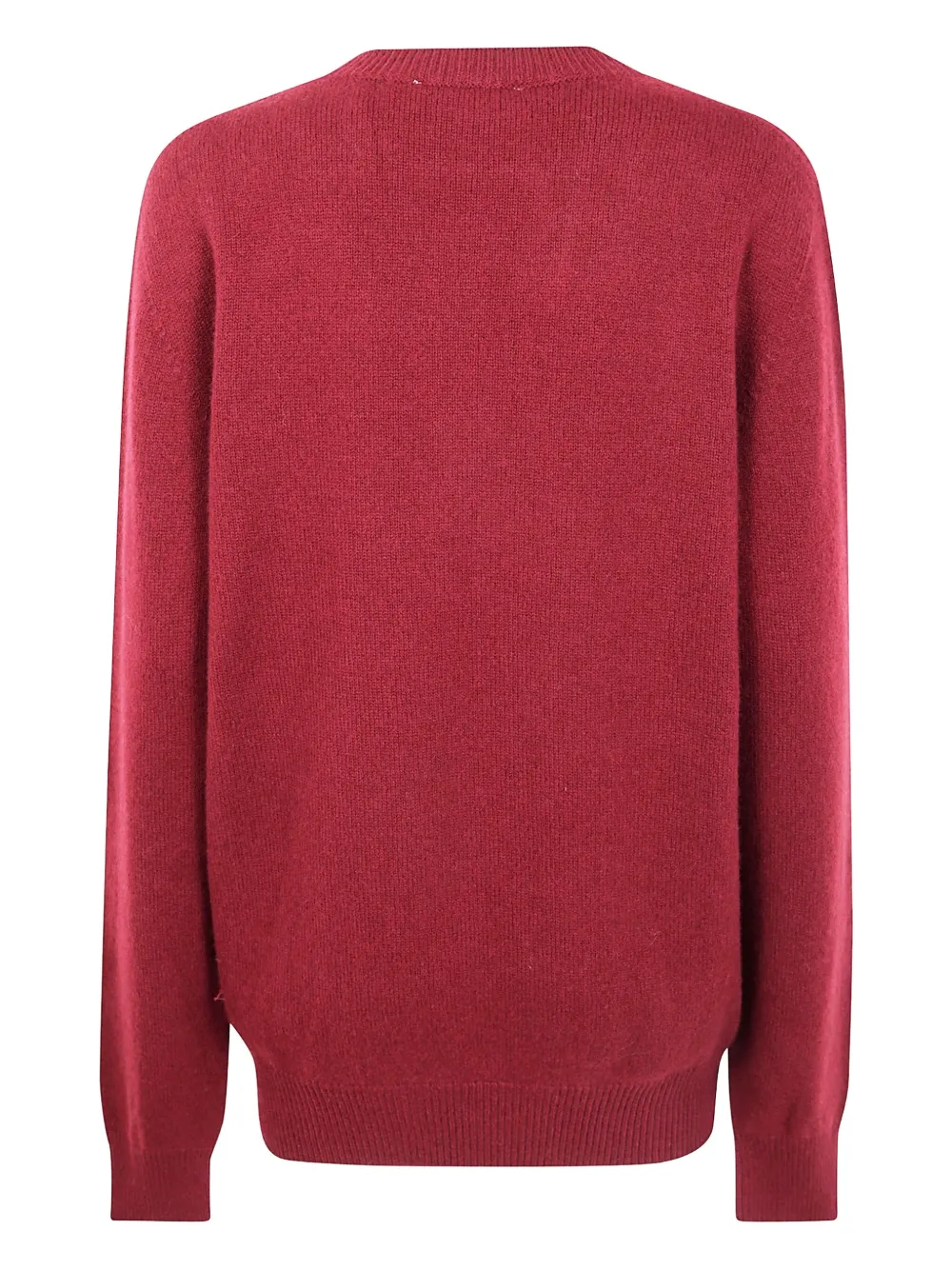 Laneus v-neck merino-wool sweater - Rood