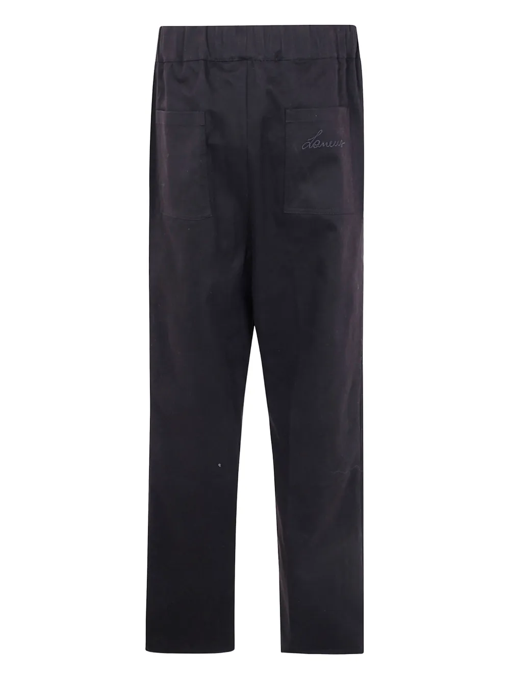 Laneus logo-embroidered trousers - Zwart