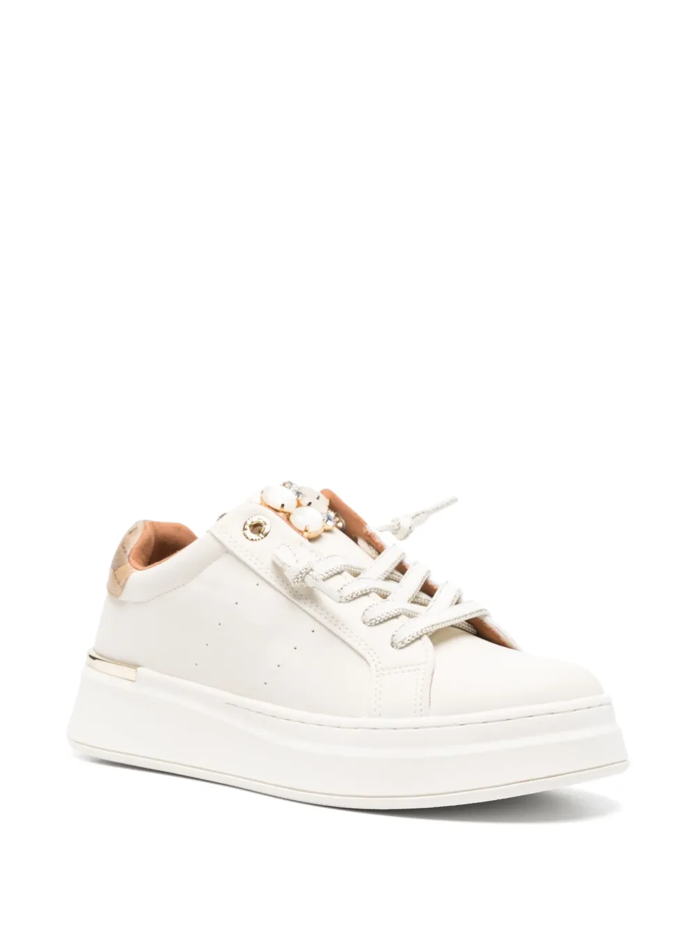 ALVIERO MARTINI 1° CLASSE platform embellished trainers | Image 2