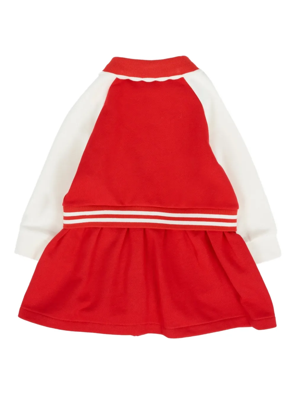 Fendi Kids Jurk met geborduurd logo - Rood
