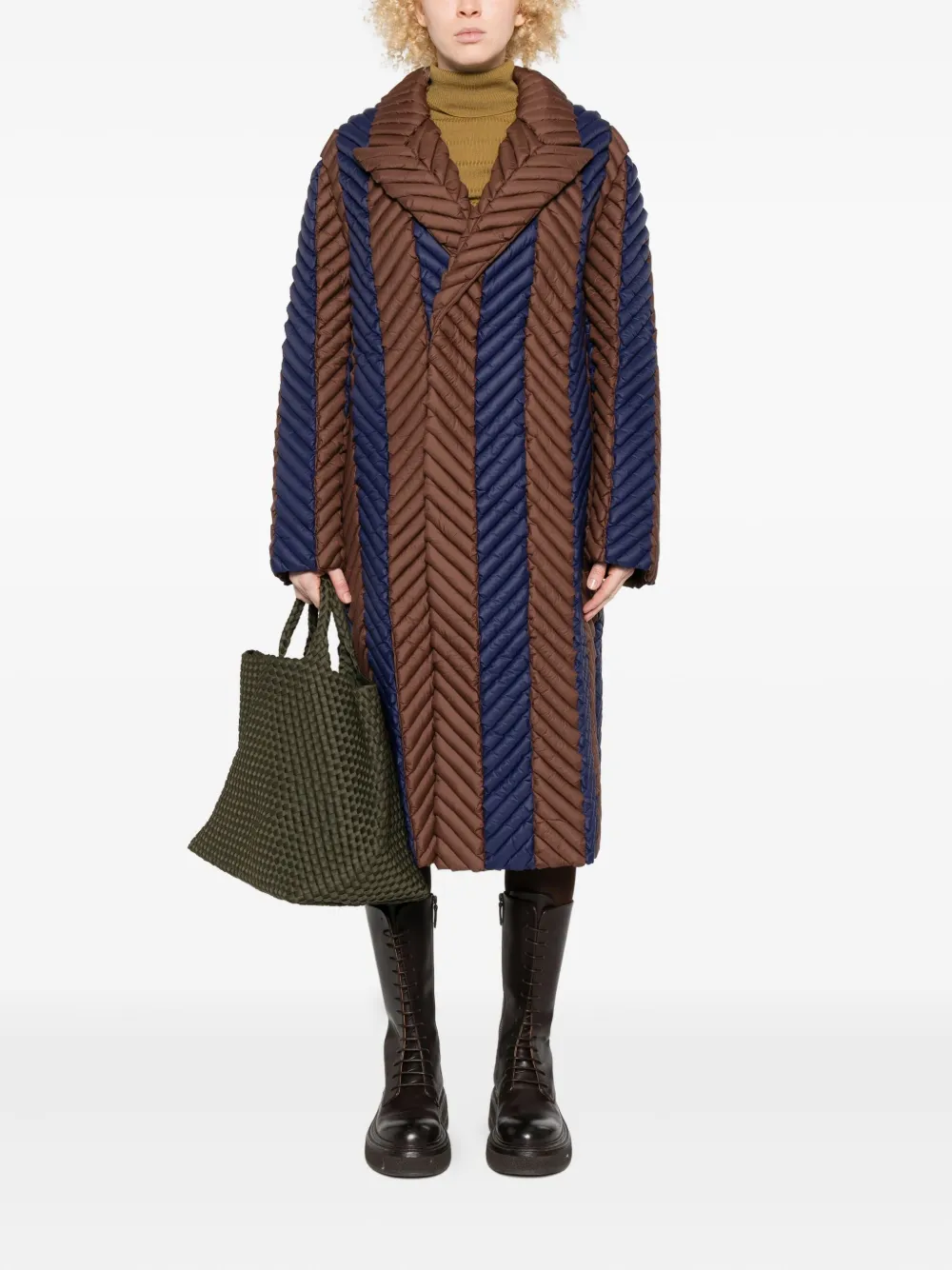 RAXXY herringbone-quilted coat | Single Breasted Coats | Image 2