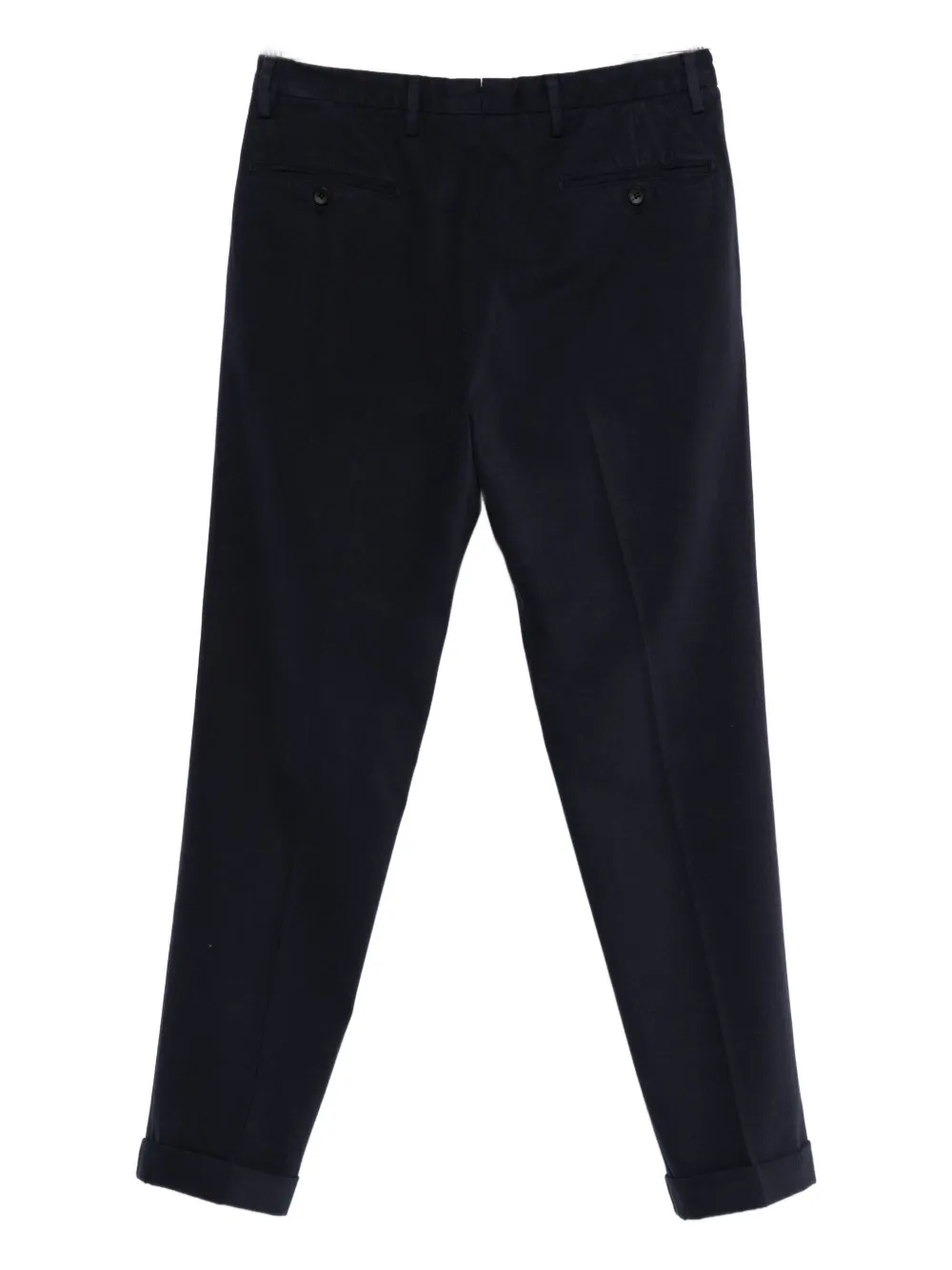Drumohr pleated cotton pants - Blauw