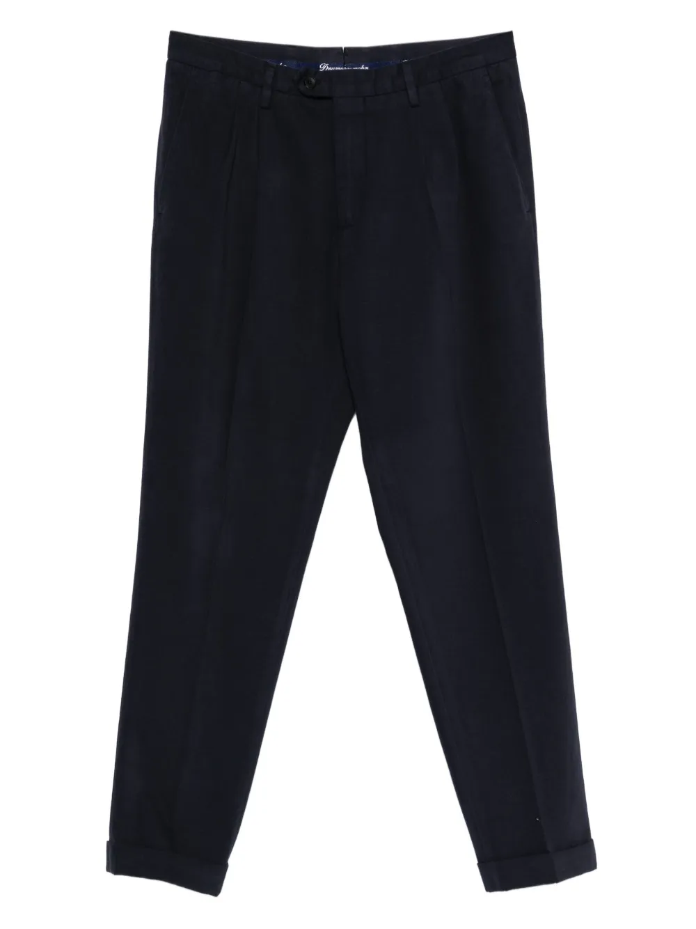 Drumohr Calça de algodão com pregas | Azul | Image 1
