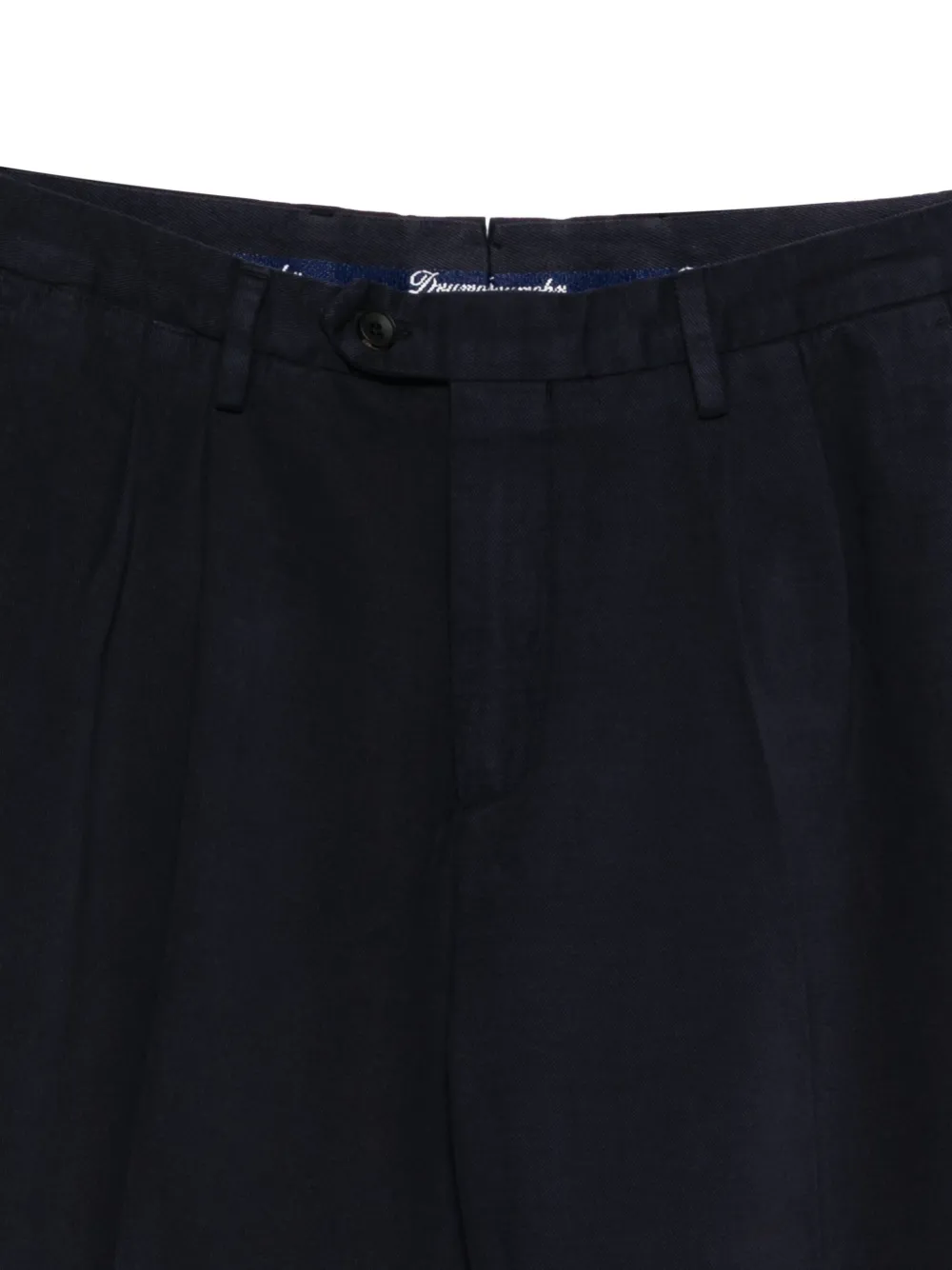 Drumohr Geplooide trainingsbroek Blauw