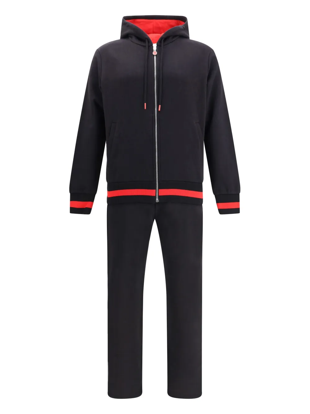Kiton hooded zip-up tracksuit | Black | Image 1
