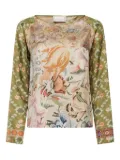 Pierre-Louis Mascia floral-print silk shirt - Neutrals