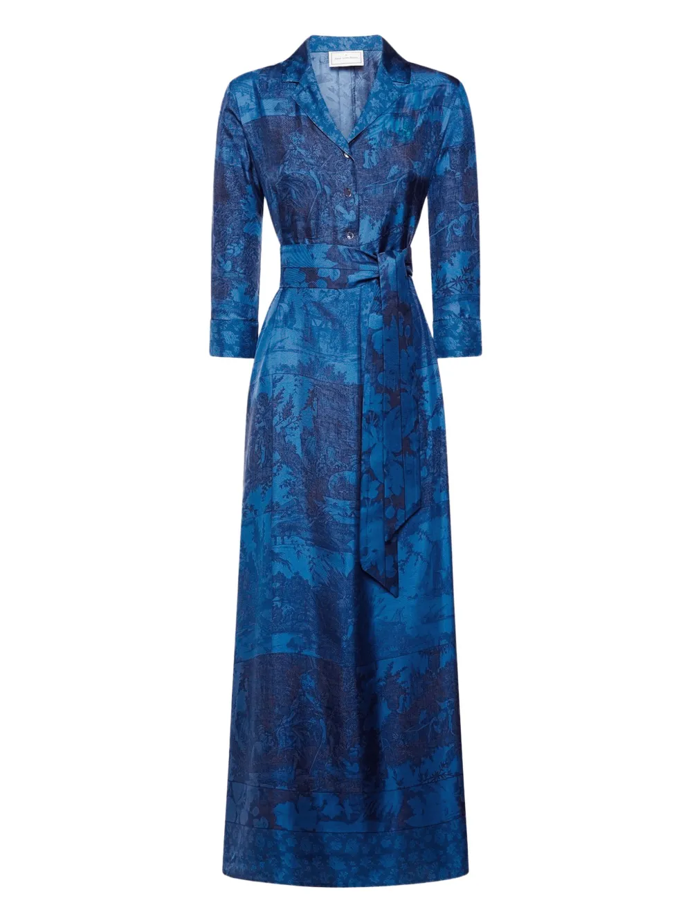 Pierre-Louis Mascia printed belted dress | Blue | Image 1