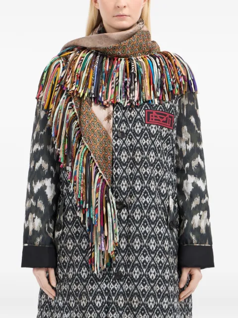 Pierre-Louis Mascia silk fringed scarf