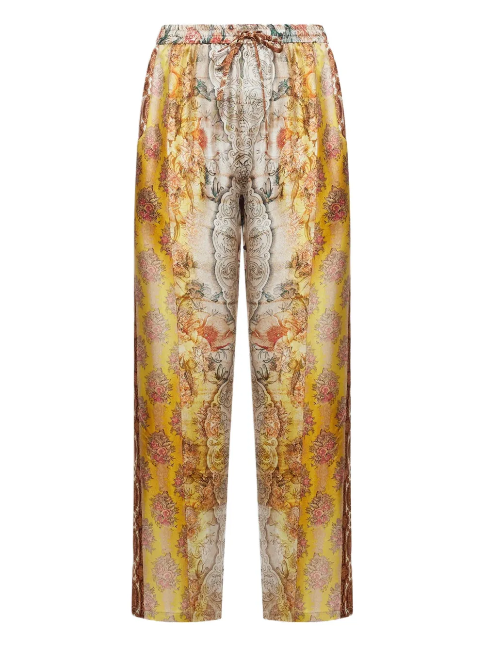 Pierre-Louis Mascia floral-print drawstring-waist trousers | Neutrals | Image 1