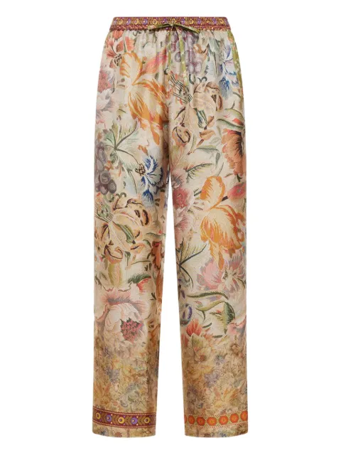 Pierre-Louis Mascia floral-print drawstring-waist trousers