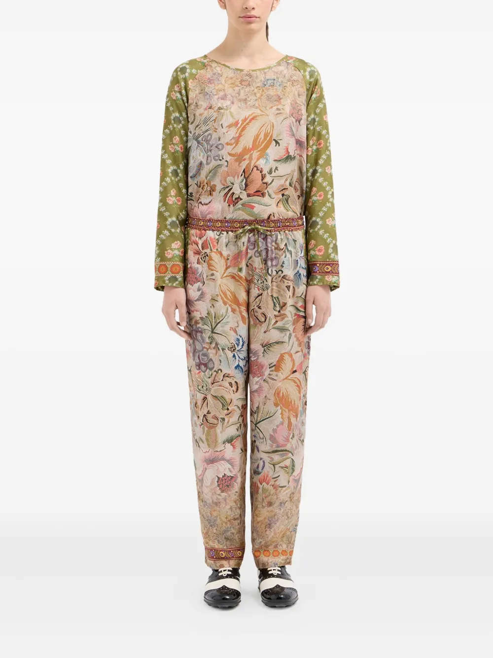 Pierre-Louis Mascia floral-print drawstring-waist trousers | Tapered Pants | Image 2