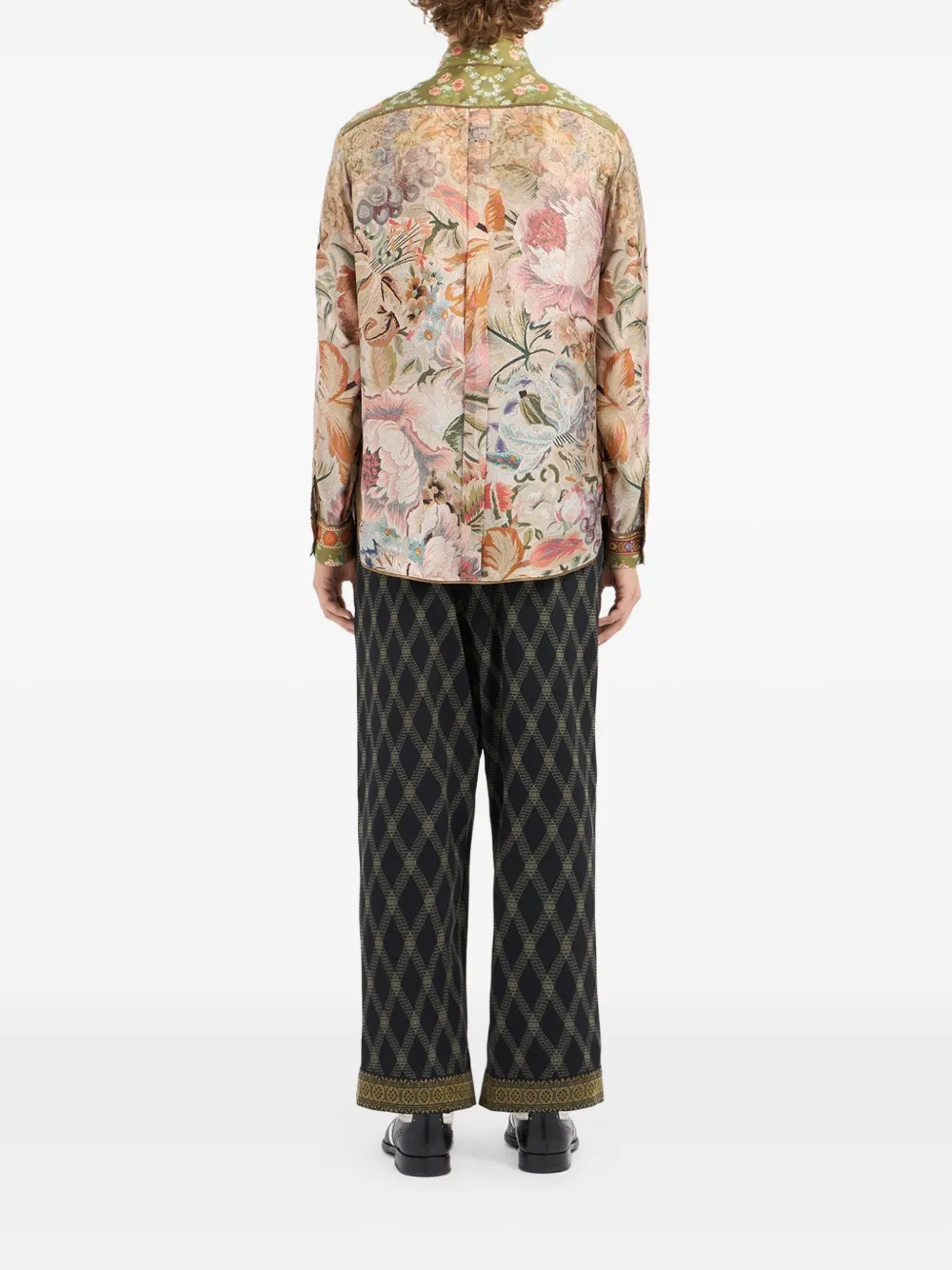 Pierre-louis Mascia Pierre Louis Mascia Printed Silk Shirt In Multi