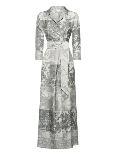 Pierre-Louis Mascia landscape-print maxi dress