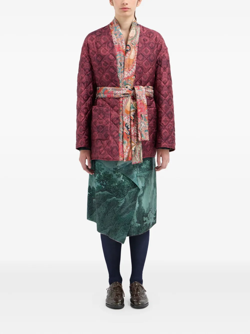 Pierre-Louis Mascia quilted patterned coat | Down Coats | Image 2