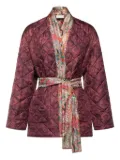 Pierre-Louis Mascia quilted patterned coat - Red