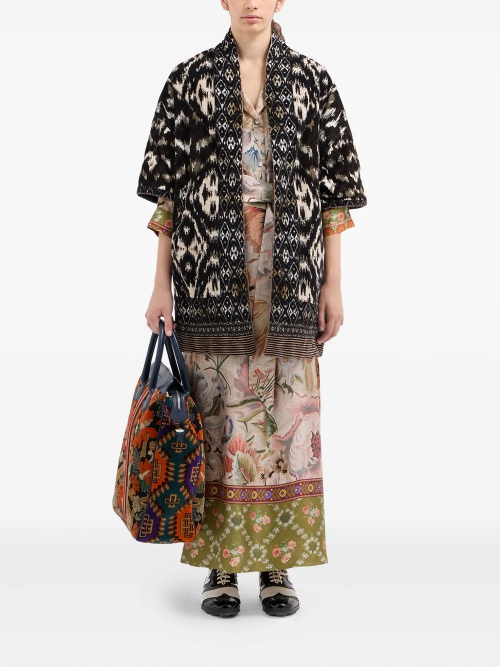 Pierre-Louis Mascia Maxi-jurk met bloemenprint - Beige