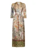 Pierre-Louis Mascia floral-print maxi dress - Neutrals