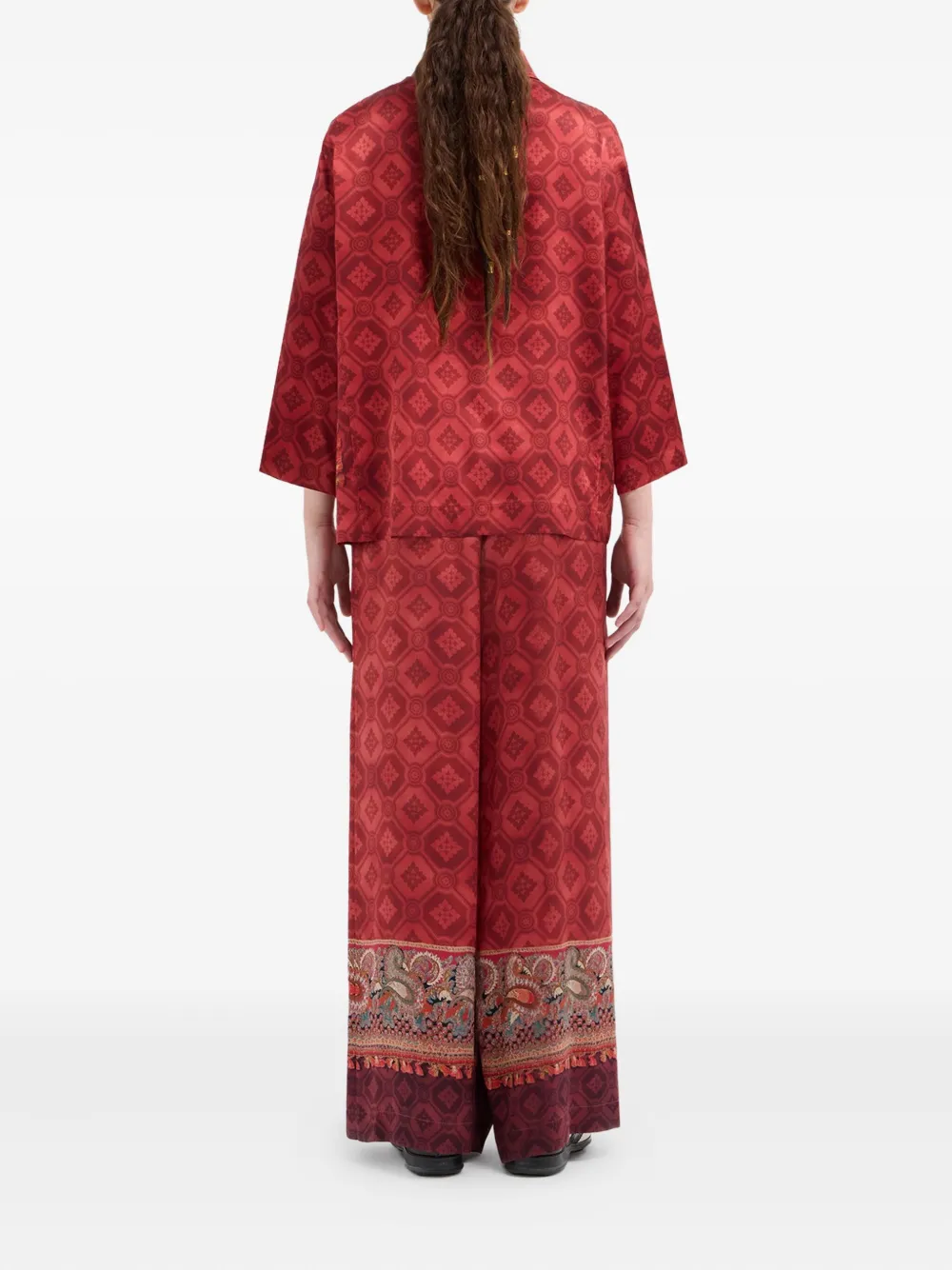 Pierre-Louis Mascia Shirt met paisley-print Rood