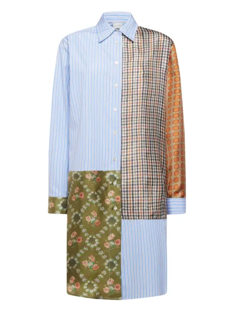 Pierre-Louis Mascia camisa con diseño patchwork