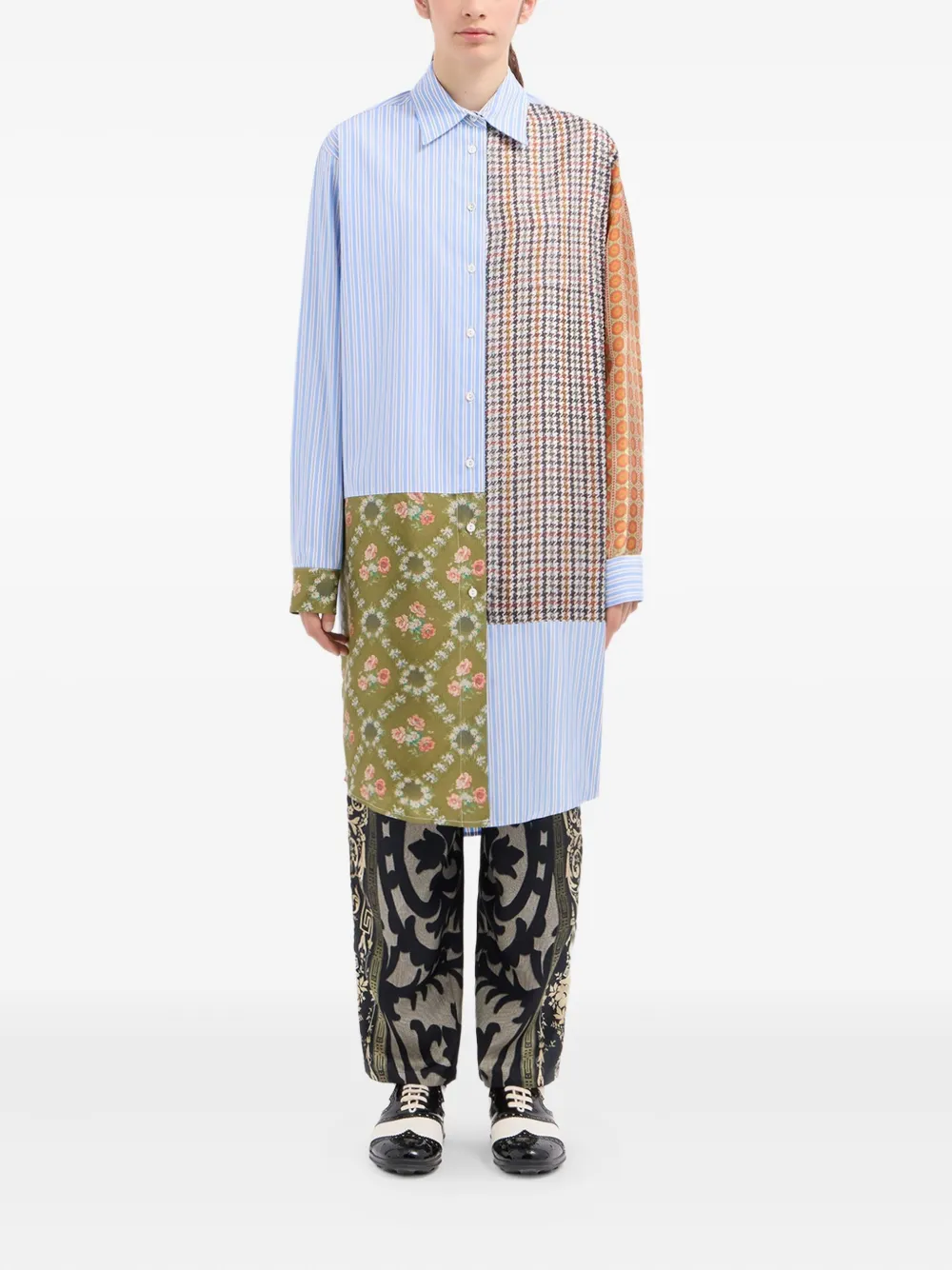 Pierre-Louis Mascia patchwork-design shirt | Women | Image 2