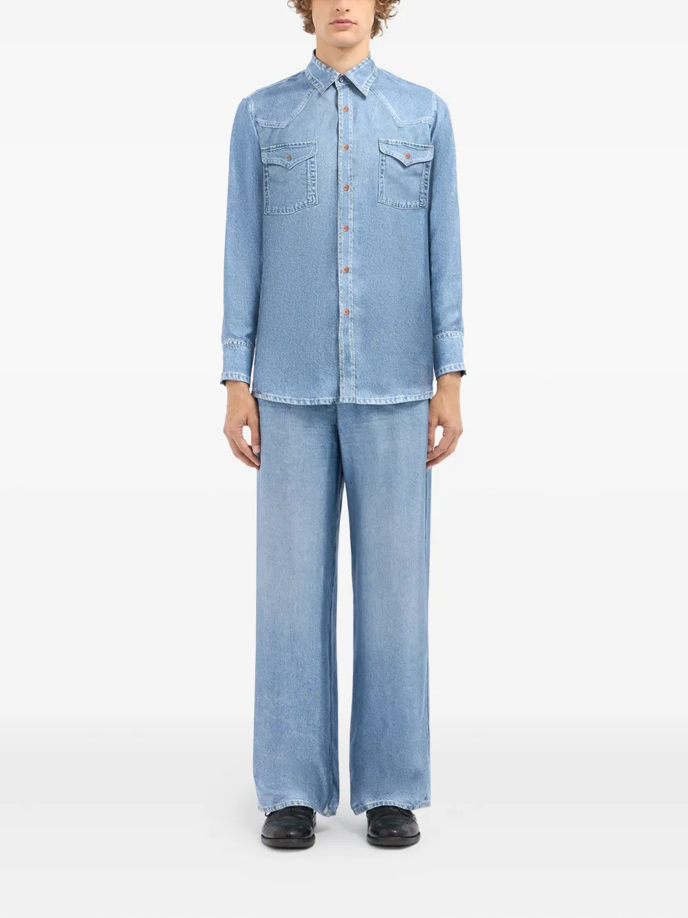 Pierre-Louis Mascia chest-pocket silk shirt | Women | Image 2