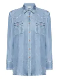 Pierre-Louis Mascia chest-pocket silk shirt - Blue