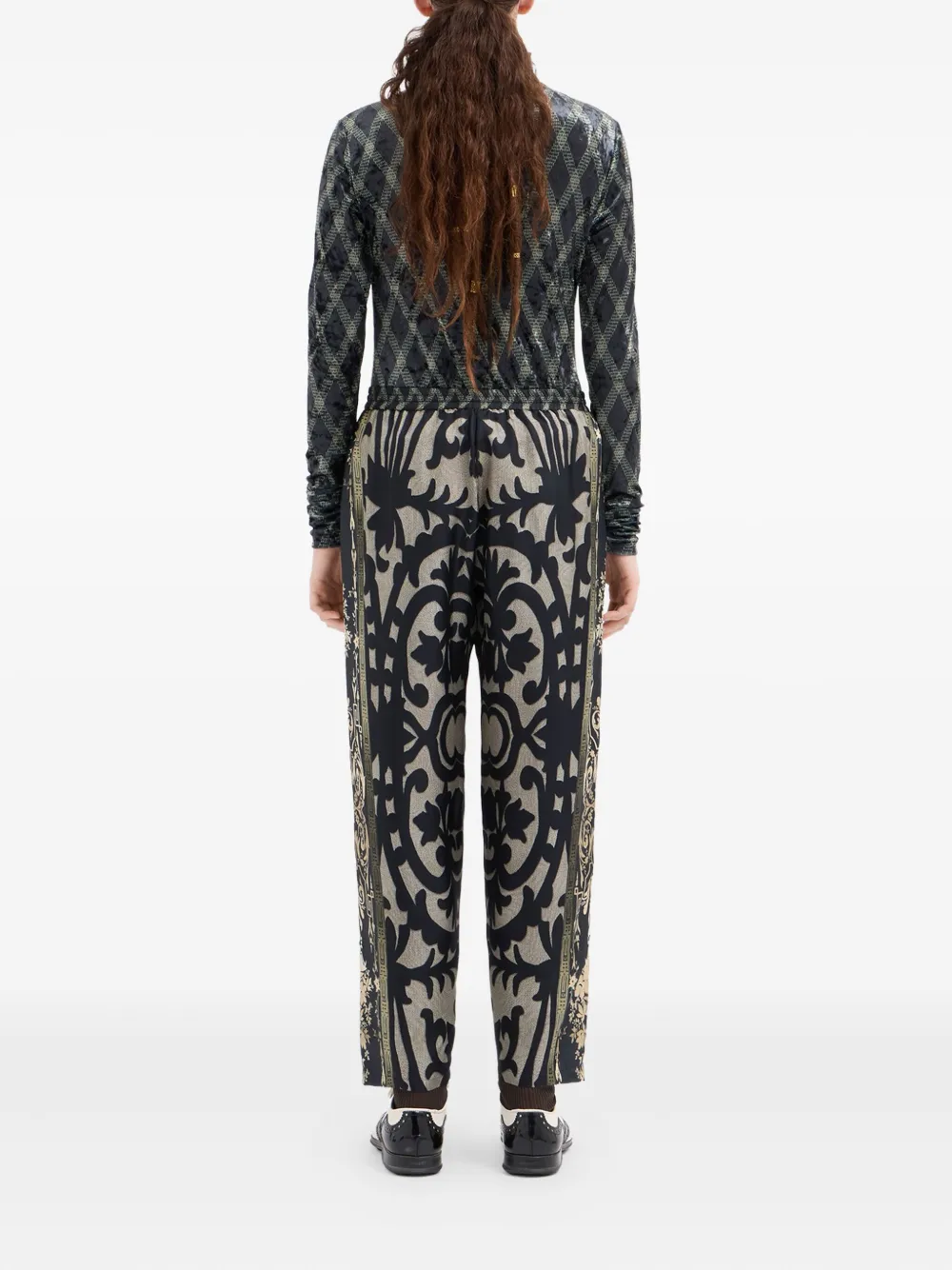 Pierre-louis Mascia Drawstring-waist Trousers In Black