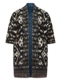 Pierre-Louis Mascia all-over pattern quilted coat - Black