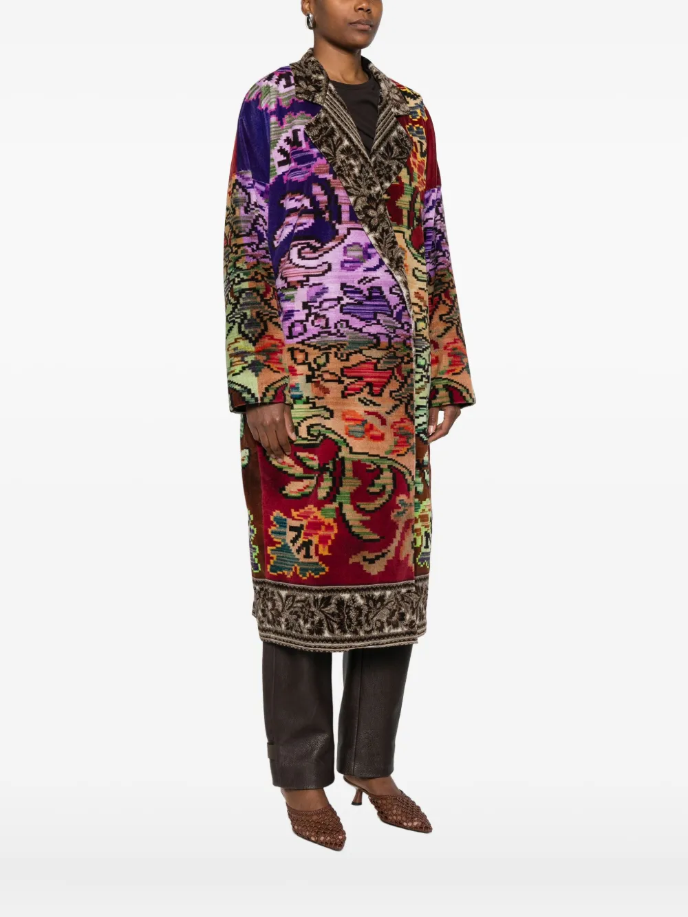 Pierre-Louis Mascia Jas met patchwork Bruin