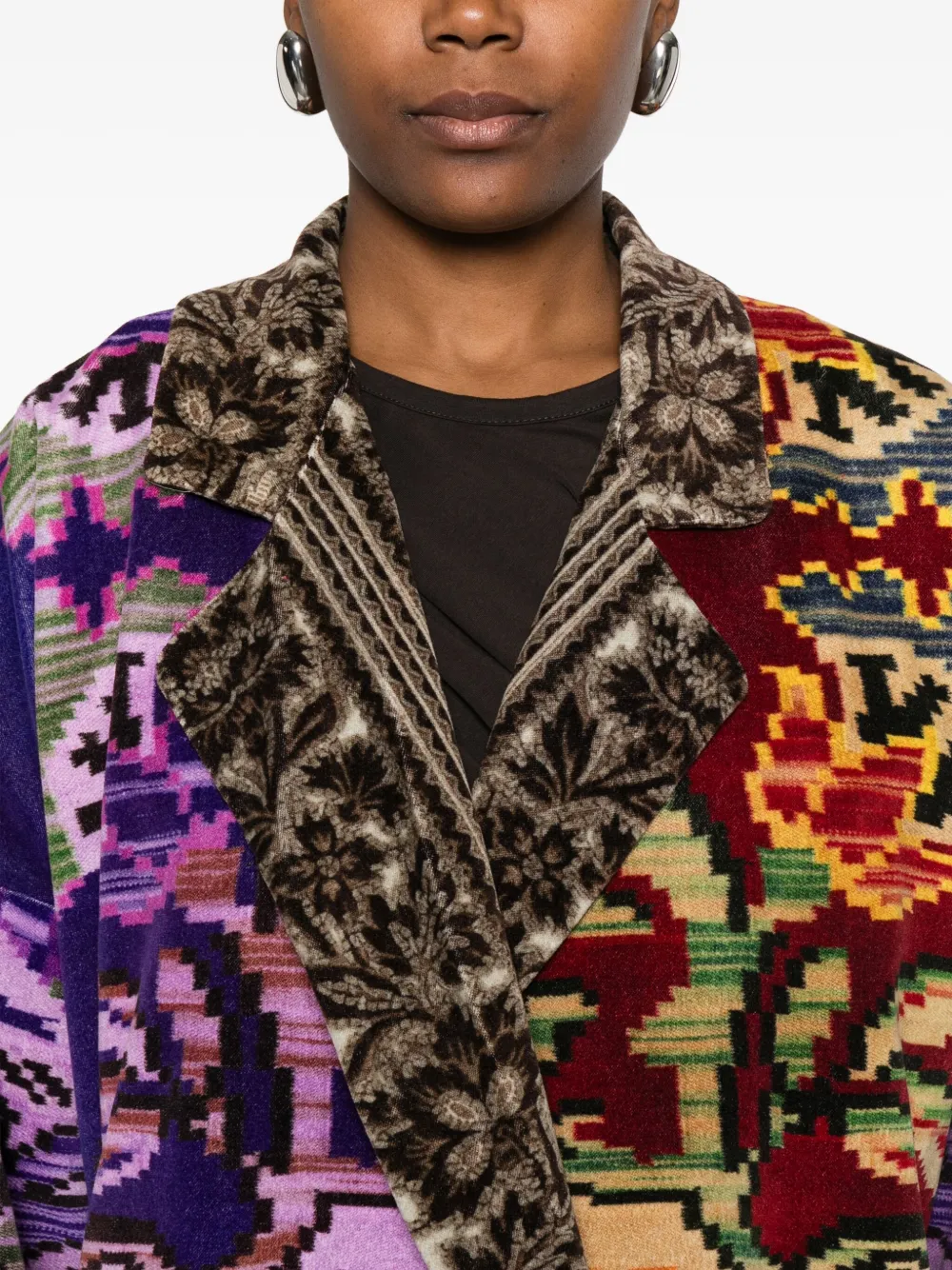 Pierre-Louis Mascia Jas met patchwork Bruin