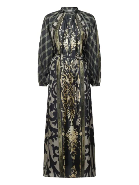 Pierre-Louis Mascia vestido largo con motivo geométrico