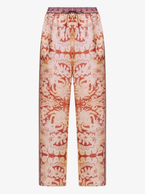 Pierre-Louis Mascia paisley-print drawstring-waist trousers