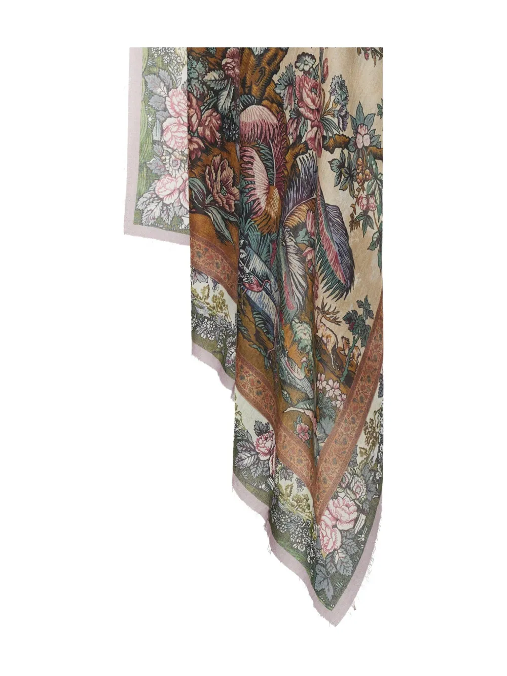 Pierre-louis Mascia Floral-pattern Scarf In Multi