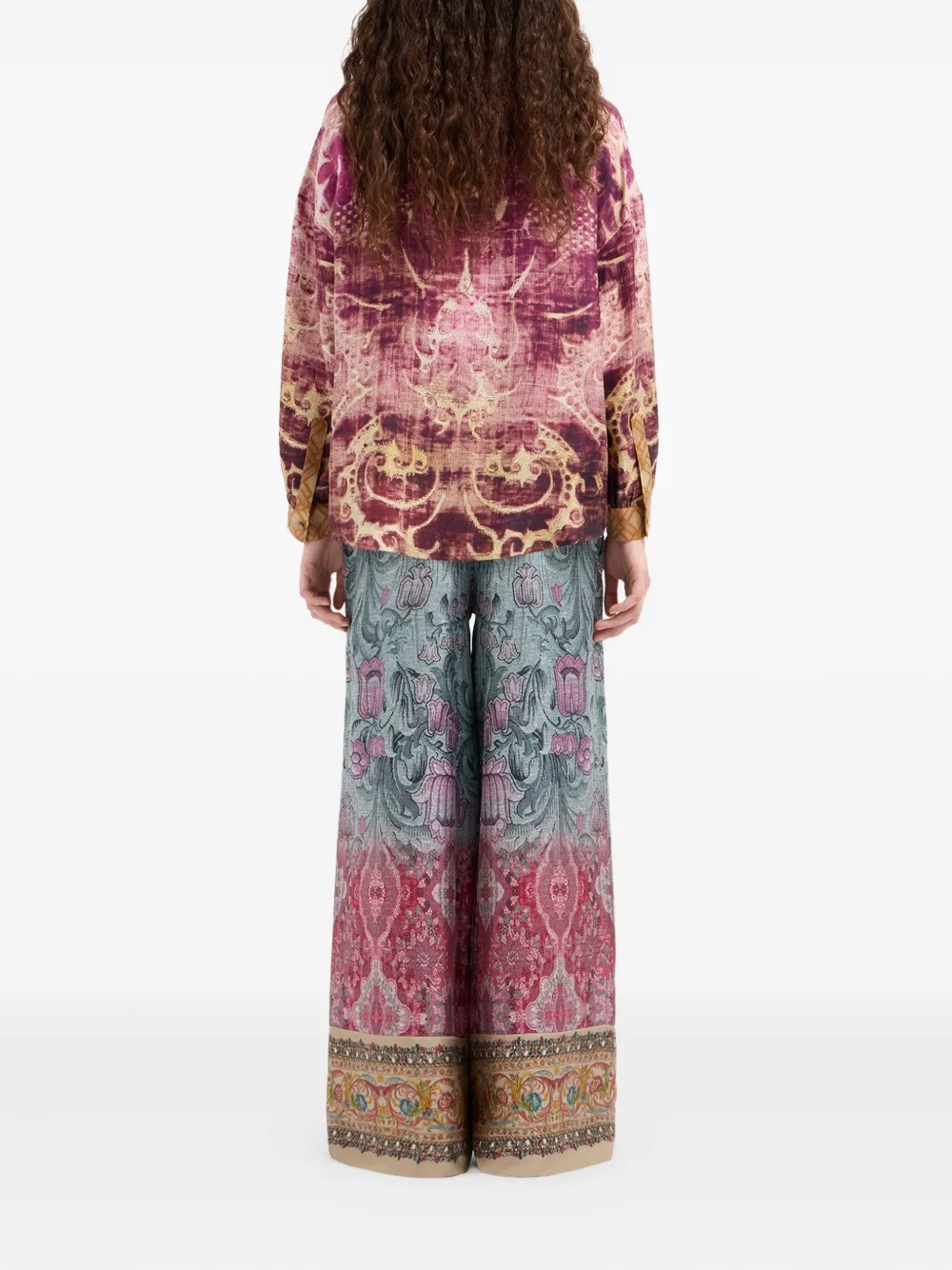 Pierre-louis Mascia Patterned Long-sleeve Shirt In Multi