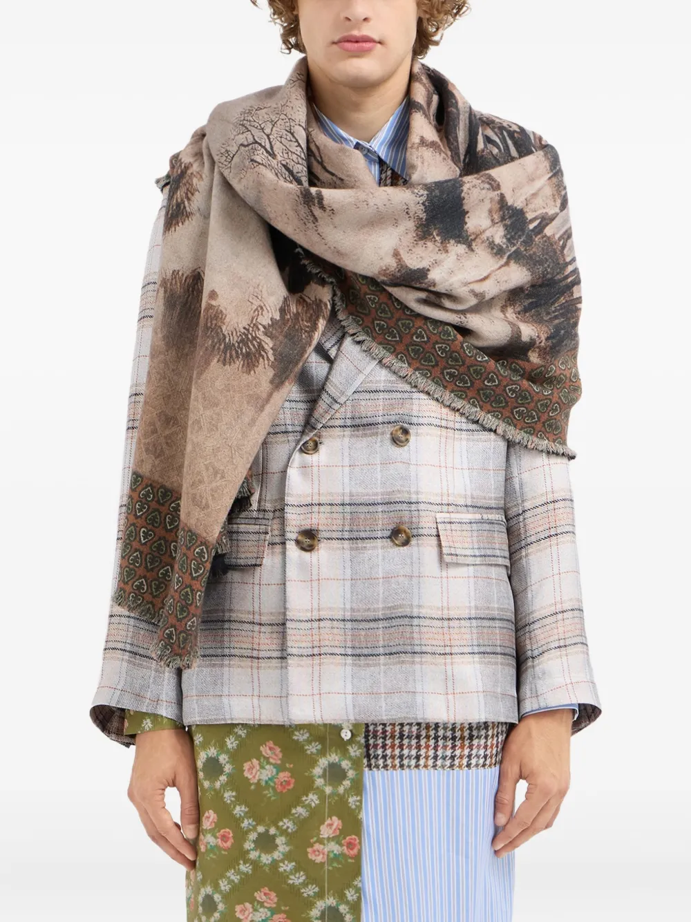 Pierre-Louis Mascia geometric-pattern scarf | Women | Image 2