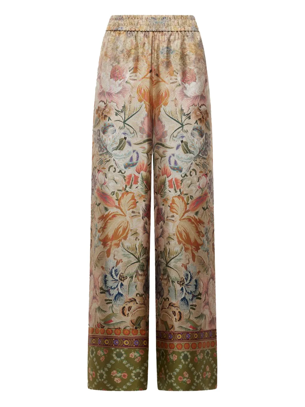 Pierre-Louis Mascia floral-print elastic-waistband trousers | Neutrals | Image 1