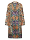 Pierre-Louis Mascia silk single-breasted coat - Neutrals