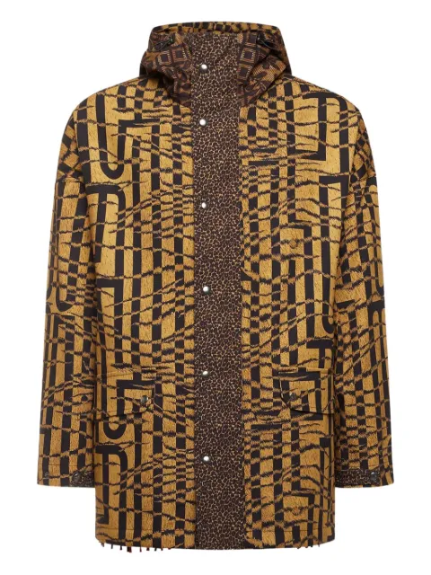 Pierre-Louis Mascia abstract-print hooded jacket