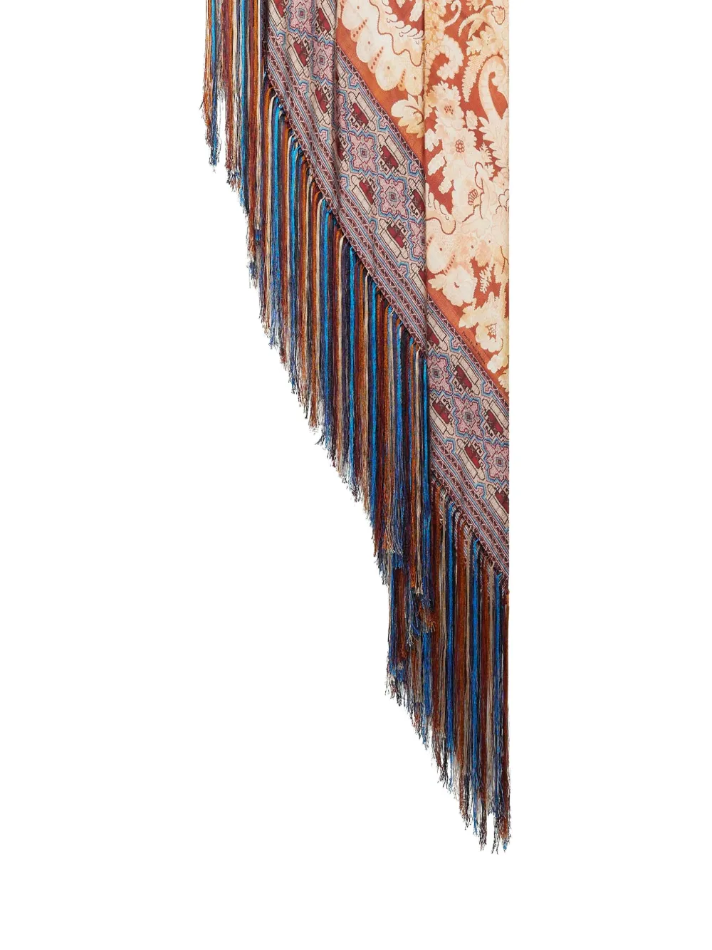 Pierre-Louis Mascia floral-pattern fringed-edges scarf | Women | Image 2