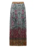 Pierre-Louis Mascia floral-pattern maxi skirt - Blue